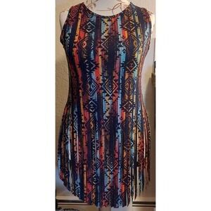 L & B lucky blessed filly Flair tank Swimsuit Cover Mini Dress Summer NWT #210C